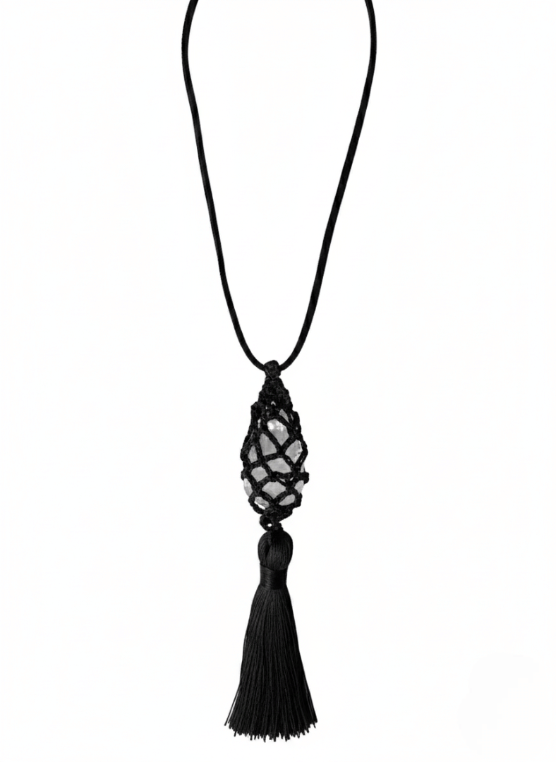 Vintaras Vivien Tassel Necklace on a white background